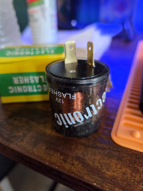 12V Flasher Relay,Heavy Duty 2-Pin Turn Signal Relay Only for Repairing Halogen